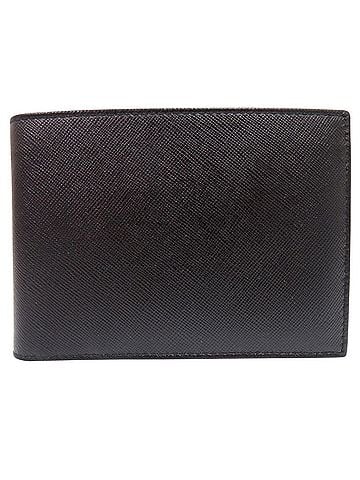 Prada Prada Saffiano M738 Leather Black Bi-fold Wallet (Black) 0505PRADA Men's (view 2)