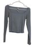 auden Blue Long Sleeve Blouse Size XS - photo 1