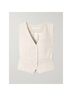 Veronica Beard 53% Linen 29% Viscose 2% Elastane 100% Polyester Ivory Vest Size 2 - photo 4