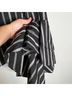 Milly 100% Cotton Stripes Black White 3/4 Sleeve Top Size 4 - photo 5