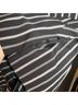 Milly 100% Cotton Stripes Black White 3/4 Sleeve Top Size 4 - photo 7