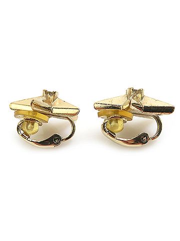 Chanel Chanel earrings, metal, gold, women's, h32252a (view 2)