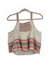 Anthropologie Graphic Floral Orange Ivory Tank Top Size 12 - photo 2