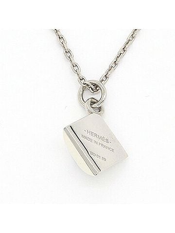 Hermès Hermes Medor Cupid Necklace, Ivory Silver Metal Pendant Choker, Women's (view 2)