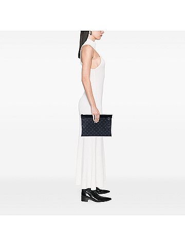 Louis Vuitton Monogram Eclipse Discovery Pochette GM (view 2)