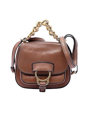 Miu Miu Mini Goatskin Madras Dahlia Satchel (view 1)