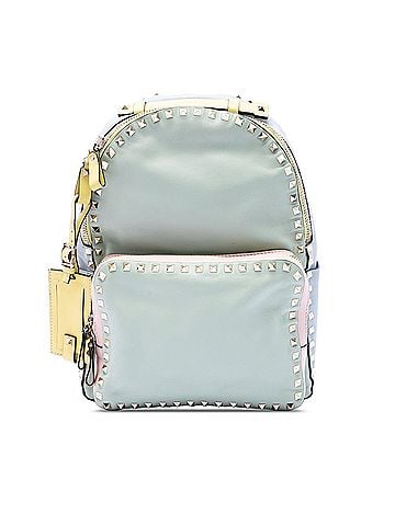 Valentino Medium Calfskin Watercolor Rockstud Backpack (view 1)
