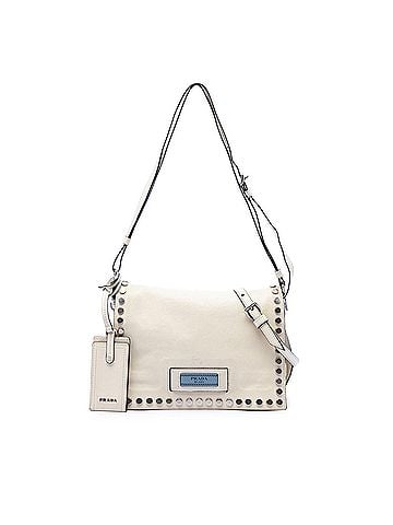 Prada Glace Calfskin Studded Etiquette Flap (view 1)
