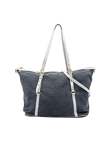 Prada Canvas Canapa Logo Satchel (view 1)