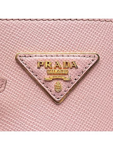 Prada Medium Bicolor Saffiano Cuir Double Satchel (view 2)