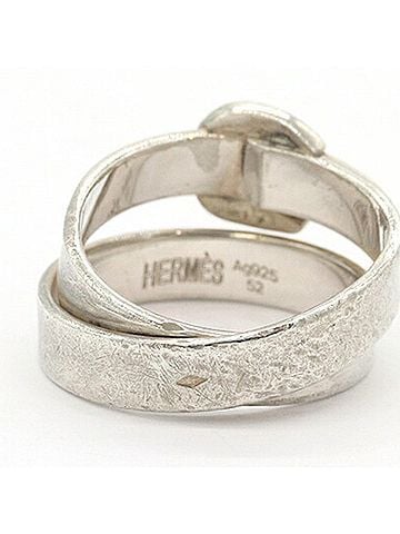 Hermès Hermes Double True Ring, Sterling Silver 925, Vintage, Women's Ring (view 2)