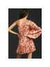 Acler 100% Polyester Floral Red Pink Cocktail Dress Size 4 - photo 5