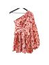Acler 100% Polyester Floral Red Pink Cocktail Dress Size 4 - photo 2