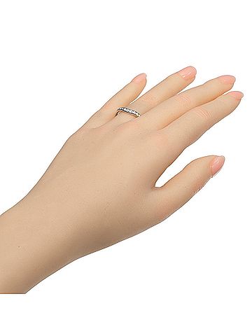 Tiffany & Co. Tiffany & Co. Curved Band Ring, Platinum 950, Diamond, Approx. 5.73g. (view 2)