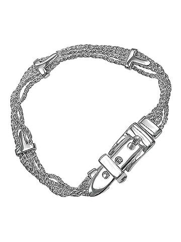 Tiffany & Co. Tiffany & Co. T-Rope Buckle Motif Bracelet, Sterling Silver 925, Approx. 19.3g. (view 1)