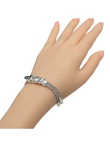 Tiffany & Co. Tiffany & Co. T-Rope Buckle Motif Bracelet, Sterling Silver 925, Approx. 19.3g. (view 2)
