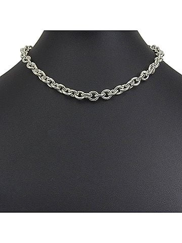Tiffany & Co. Tiffany & Co. Return to Necklace, Oval Tag, Sterling Silver 925, Approx. 53.0g, Unisex (view 2)
