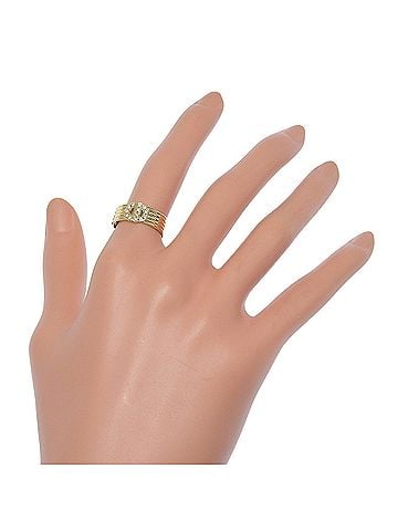 Christian Dior Christian Dior ring, 18K yellow gold with diamonds, approximately 3.6g, women's. (view 2)