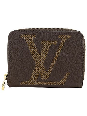 Louis Vuitton Louis Vuitton Zippy Coin Purse, Monogram Giant, M69354, PVC, Brown, Unisex (view 1)