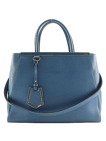 Fendi Fendi To joule handbag, 2-way shoulder bag, calfskin, blue, 2-way, A4 size, women's. (view 1)