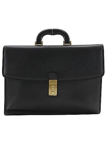 Bally Bally Briefcase Business Bag Leather Black A4 Flap for Men (view 1)