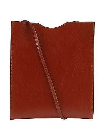 Hermès Hermes Omenito Shoulder Bag, Box Calf Leather, Reddish Brown, Open Type, Unisex (view 1)