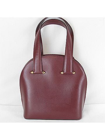 Cartier CARTIER Cartier Must Line Mini Handbag Leather Wine Red Women's (view 1)