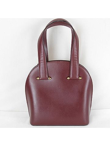 Cartier CARTIER Cartier Must Line Mini Handbag Leather Wine Red Women's (view 2)