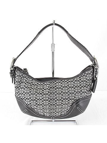 Coach COACH Coach handbag, canvas/leather, black, women's (view 1)