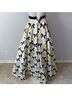 Mac Duggal 100% Polyester Bow Print Green Formal Skirt Size 0 - photo 5