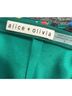 Alice + Olivia 100% Polyester Floral Green Black Silk Skirt Size 0 - photo 3