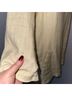 Flax 100% Linen Tan Ivory Long Sleeve Blouse Size S - photo 4