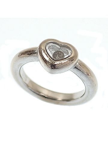 Chopard Chopard Happy Diamonds Ring for Women, 18K White Gold, 7.7g, 750 Gold (view 1)
