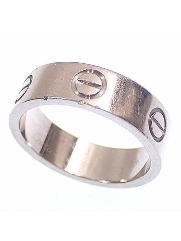 Cartier Cartier Love Ring for Women, 18K White Gold (#51), 6.7g, 750 Gold (view 1)