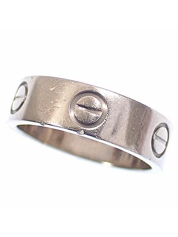 Cartier Cartier Love Ring for Women, 18K White Gold (#51), 6.7g, 750 Gold (view 2)