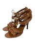 Tory Burch 100% Leather Brown Heels Size 9 1/2 - photo 2