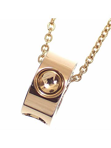 Louis Vuitton Louis Vuitton Pendant Empreinte Necklace for Women, 18K Yellow Gold, 6.1g, Q93674, 750 Gold (view 1)