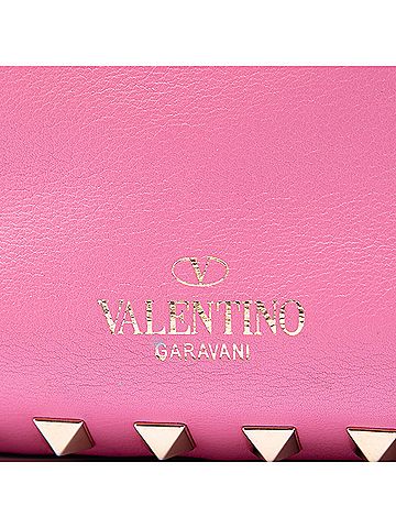 Valentino Mini Leather Rockstud Trapeze Satchel (view 2)