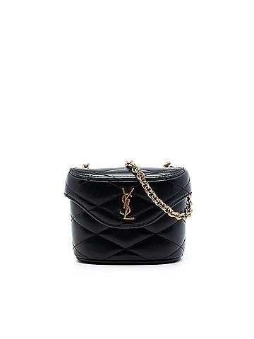 Saint Laurent Micro Quilted Lambskin Monogram June Box Vanity Bag (view 1)
