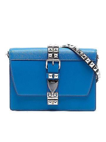 Prada City Calf and Saffiano Studded Elektra Crossbody (view 1)