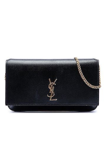 Saint Laurent Smooth Calfskin Cassandre Phone Holder (view 1)