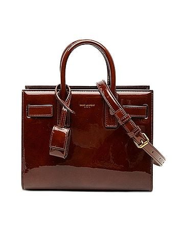 Saint Laurent Nano Patent Sac de Jour Satchel (view 1)
