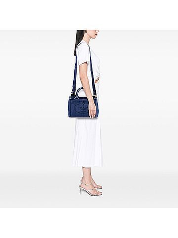Prada Small Canvas Canapa Logo Satchel (view 2)