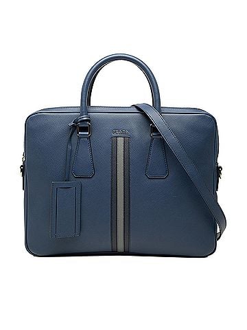 Prada Saffiano Striped Business Bag (view 1)
