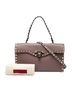 Valentino 100% Leather Pink Small Leather Rockstud Single Handle Flap One size - photo 8