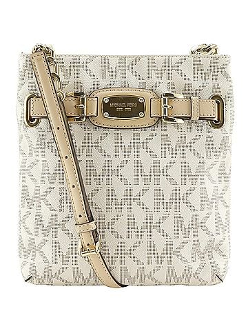 Michael Kors Michael Kors MK Signature Shoulder Bag 35F2GHMC3B PVC Off-White Magnetic Closure Women's (view 1)
