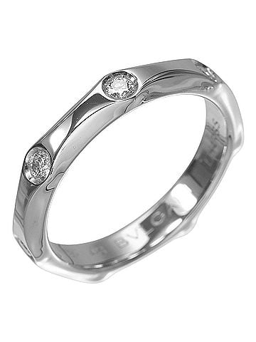 Bvlgari Bvlgari Bulgari Infinito Wedding Ring, Platinum 950, Diamond, Approx. 4.5g. (view 1)