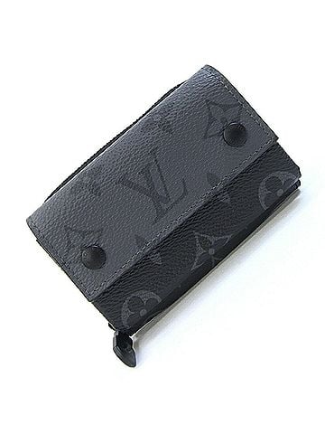 Louis Vuitton Louis Vuitton Monogram Eclipse Reverse Zippy Organizer Coin Purse Compact Wallet Mini for Men LOUIS VUITTON (view 1)