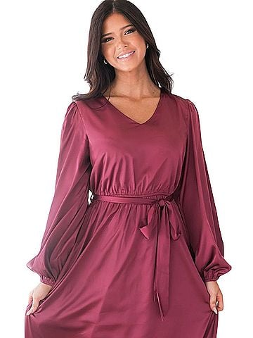 NeeSee's Dresses Satin Cocktail Dress (view 2)