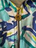 Lilly Pulitzer Floral Blue Green White Track Jacket Size M - photo 5
